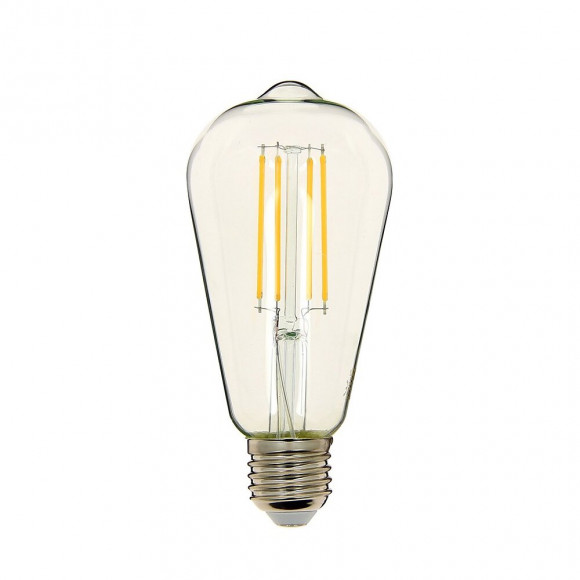 Ampoule À Filament Led Edison, Culot E27, 8w Cons. (75w Eq.), Lumière Blanc Chaud