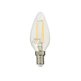 Ampoule À Filament Led Flamme, Culot E14, 4w Cons. (40w Eq.), Lumière Blanc Neutre