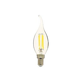 Ampoule À Filament Led Flamme Coup De Vent, Culot E14, 4w Cons. (40w Eq.), Lumière Blanche Neutre