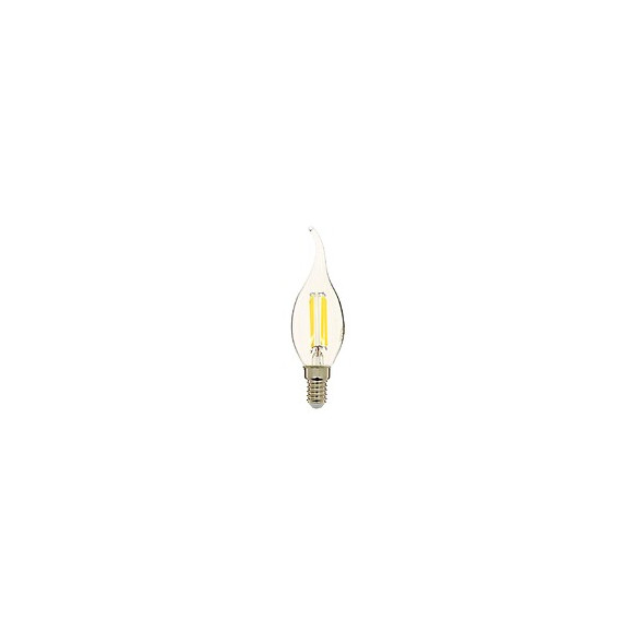 Ampoule À Filament Led Flamme Coup De Vent, Culot E14, 4w Cons. (40w Eq.), Lumière Blanche Neutre