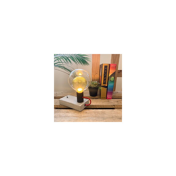 Ampoule Déco Led, Double Verre Vert, G125, Culot E27, 4w Cons. 2700k Blanc Chaud
