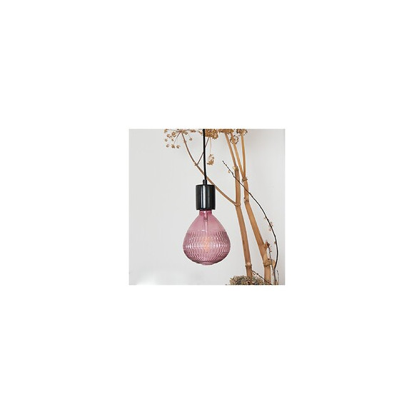 Ampoule Led Déco Ballon Rose, Culot E27, 4w Cons., 300 Lumens, Lumière Blanc Chaud