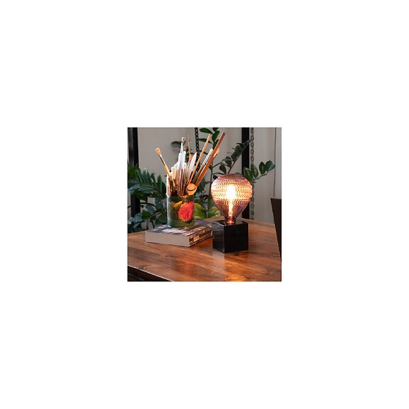 Ampoule Led Déco Ballon Rose, Culot E27, 4w Cons., 300 Lumens, Lumière Blanc Chaud