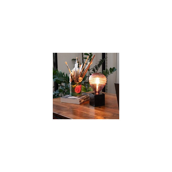 Ampoule Led Déco Ballon Rose, Culot E27, 4w Cons., 300 Lumens, Lumière Blanc Chaud