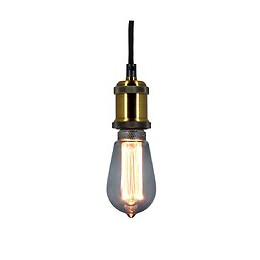Ampoule Led Déco Hologramme Edison Au Verre Fumé, Culot E27, 4w Cons., 100 Lumens, Lumière Blanc Chaud