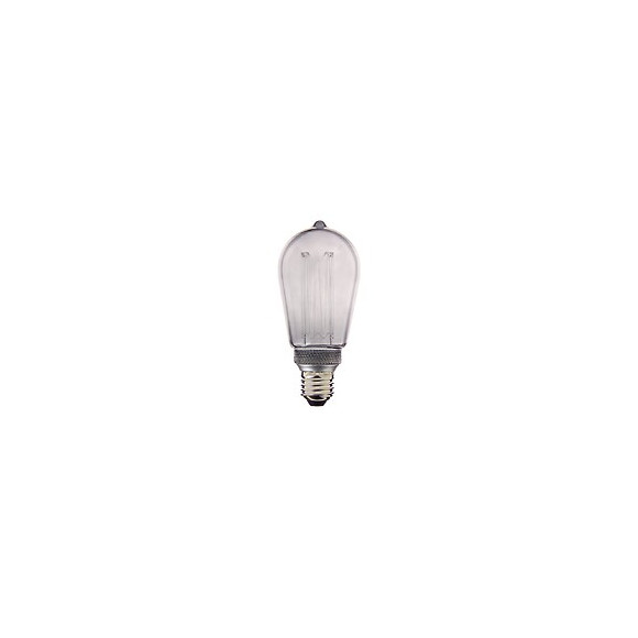 Ampoule Led Déco Hologramme Edison Au Verre Fumé, Culot E27, 4w Cons., 100 Lumens, Lumière Blanc Chaud