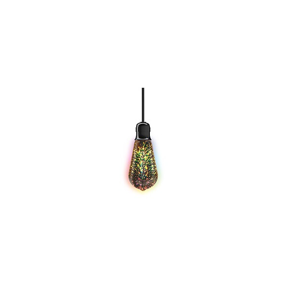 Ampoule Led Déco 3d, Culot E27, 3,8w Cons. (n.a Eq.), Surface Imprimée Aspect Fireworks