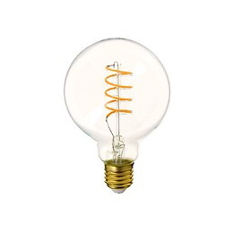Ampoule Led (g95) / Vintage, Culot E27, 4w Cons. (28w Eq.), 300 Lumens, Lumière Blanc Chaud