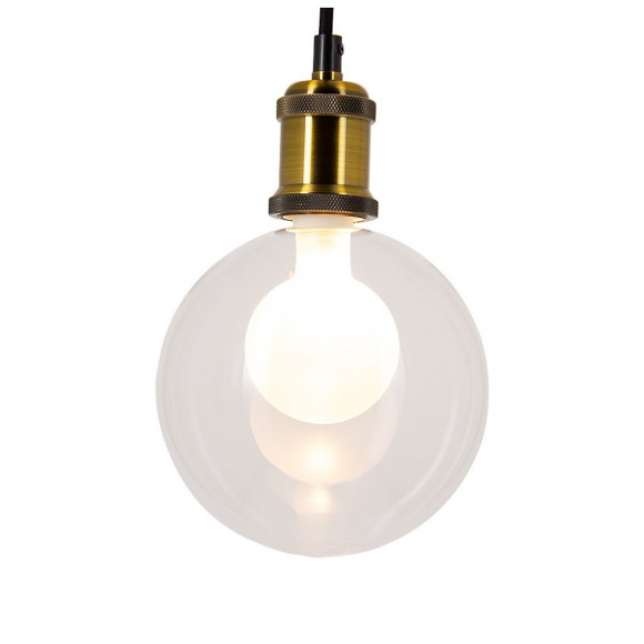 Ampoule Led Déco, Double Verre, Forme De Globe, Culot E27, Blanc Neutre, Forme Allongée