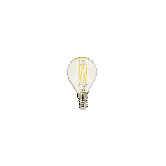 Lot X2 Ampoules À Filament Led Edf, Sphériques, Culot E14, Conso 4w Eq. 40w, Blanc Chaud