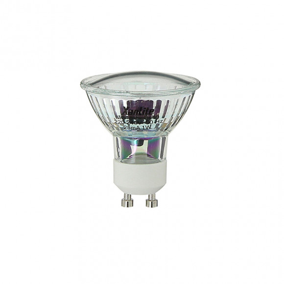 Ampoule Led Spot, Culot Gu10, 1w Cons. (n.c Eq.), Lumière Lumière Verte