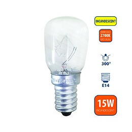 Ampoule À Incandescence,  St26, 15w/100lm, Culot E14, 3000k. Spécial Fours