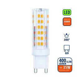 Ampoule Led Smd, Capsule G9, 4.5w / 400lm, Culot G9, 3000k