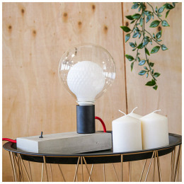 Ampoule Déco Led, Double Verre Blanc, G125, Culot E27, 3w Cons. 2700k Blanc Chaud