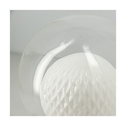 Ampoule Déco Led, Double Verre Blanc, G125, Culot E27, 3w Cons. 2700k Blanc Chaud