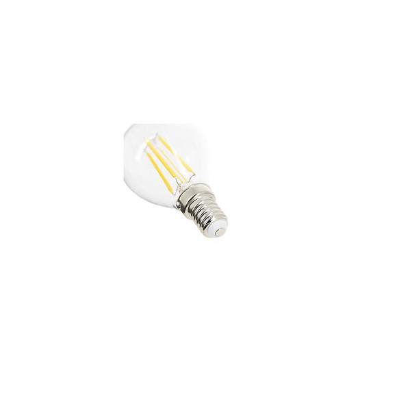 Lot De 2 Ampoules À Filament Led P45, Culot E14, 4w Cons. (40w Eq.) - Lumière Blanc Chaud