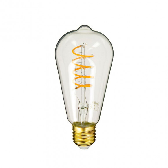 Ampoule Led (st64) Edison / Vintage, Culot E27, 4w Cons. (28w Eq.), 300 Lumens, Lumière Blanc Chaud