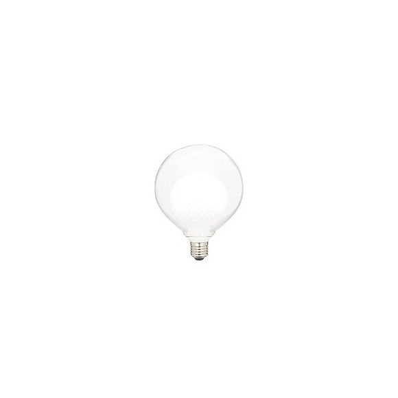 Ampoule Déco Led, Double Verre Blanc, G125, Culot E27, 3w Cons. 2700k Blanc Chaud