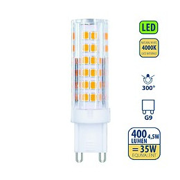 Ampoule Led Smd, Capsule G9, 4.5w / 400lm, Culot G9, 4000k