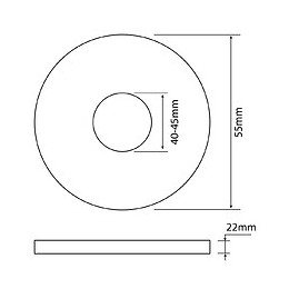 Raccord Caoutchouc N° 5 Pour Tube De Descente De Chasse Ø50mm 50x44