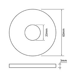 Joint De Soupape 23x63x3