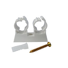 Attache De Fixation Double Pour Tube Ø20 (x10)