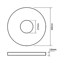 Joint De Soupape 27x69x3,8