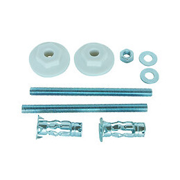 2 Fixations Lavabo Paroi Creuse 8x50 + Chevilles