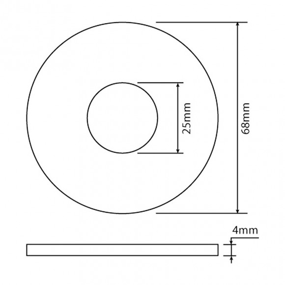 Joint De Soupape 25x68x4