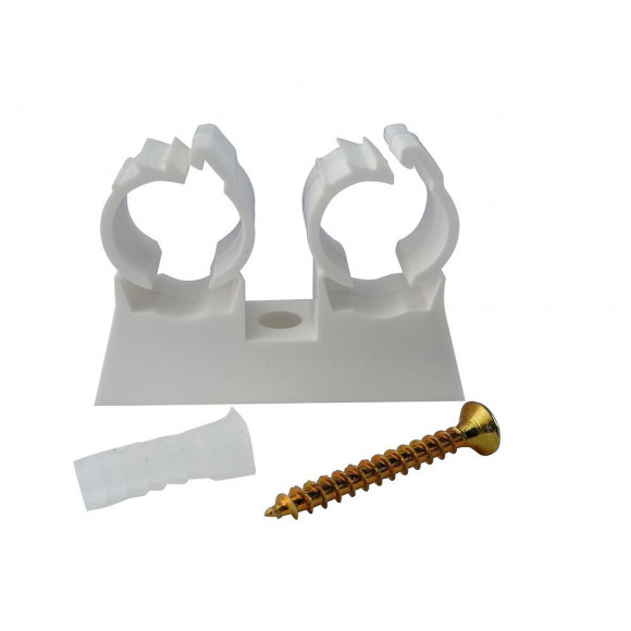 Attache De Fixation Double Pour Tube Ø16 (x10)