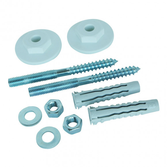 2 Fixations Lavabo Paroi Pleine Rondelle Excentr. 8x110