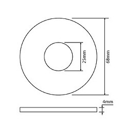 Joint De Soupape 25x68x4