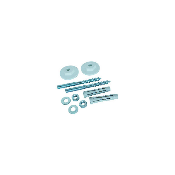 2 Fixations Lavabo Paroi Pleine Rondelle Excentr. 10x120