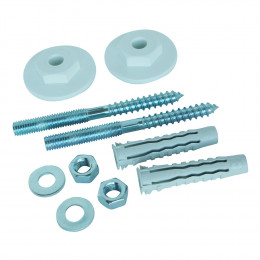 2 Fixations Lavabo Paroi Pleine Rondelle Excentr. 10x120