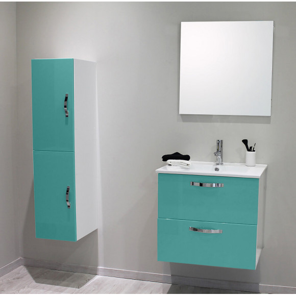 Façades De Tiroir Mixy - Lot De 2 - 60cm - Vert D'eau - Laqué - Livré En Kit