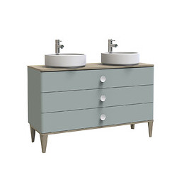 Meuble À Poser Nemoo Plan À Poser - L120cm - Vert D'eau - Laqué - Livré En Kit