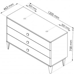 Meuble À Poser Nemoo Plan À Poser - L120cm - Vert D'eau - Laqué - Livré En Kit