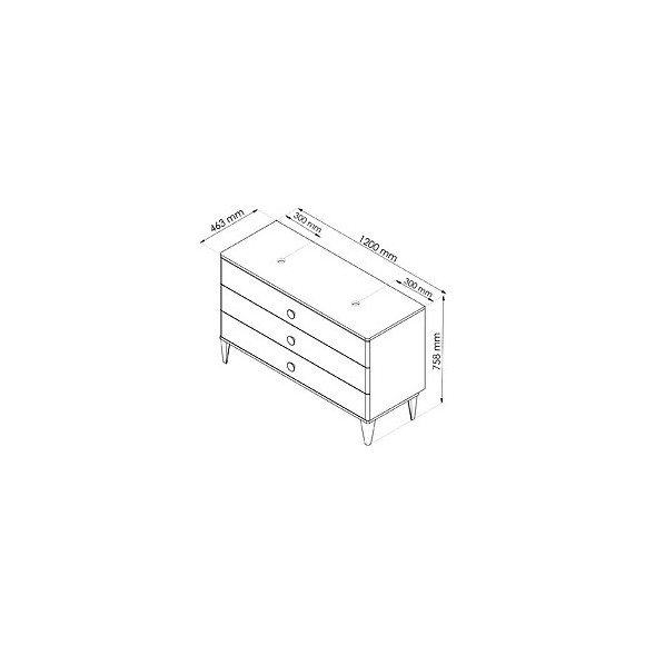 Meuble À Poser Nemoo Plan À Poser - L120cm - Vert D'eau - Laqué - Livré En Kit