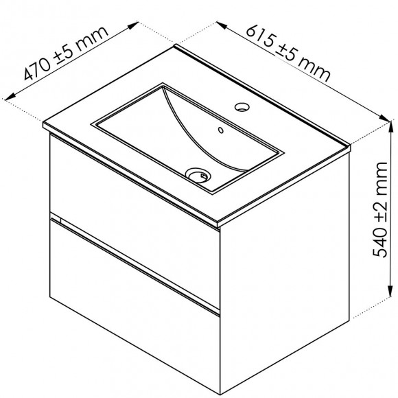 Meuble À Suspendre Max - L60cm - Anthracite - Mat - Livré Monté
