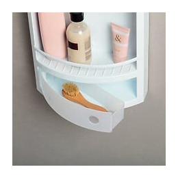 Meuble D'angle Blanc Tatay Avec Tiroir