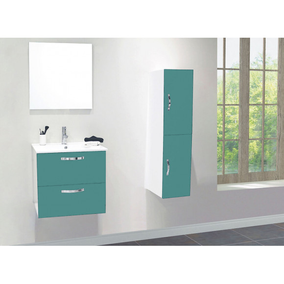 Façades De Porte Mixy - Lot De 2 - 30cm - Vert D'eau - Laqué - Livré En Kit
