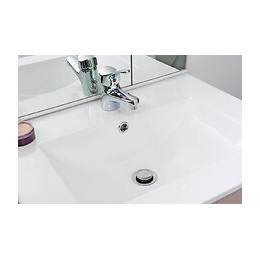 Meuble À Poser Tolede - 80cm - Taupe - Pvc Brillant - Livré En Kit