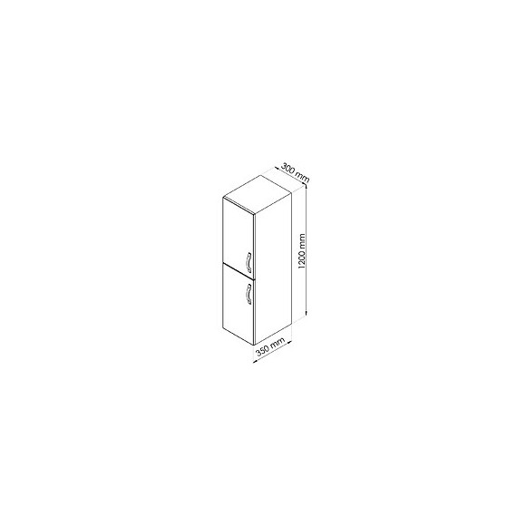 Façades De Porte Mixy - Lot De 2 - 30cm - Vert D'eau - Laqué - Livré En Kit