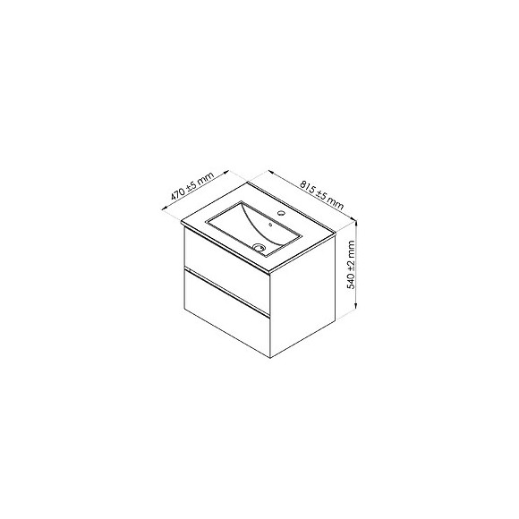 Meuble À Suspendre Max - L80cm - Blanc - Brillant - Livré Monté