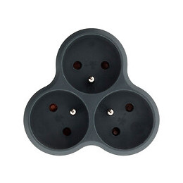 Triplite Triangulaire 3x16a Grise - Zenitech