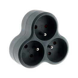 Triplite Triangulaire 3x16a Grise - Zenitech