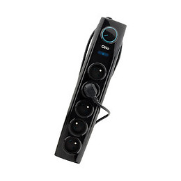 Bloc Multiprise Parafoudre 5 Prises Avec Interrupteur - Noir - Otio