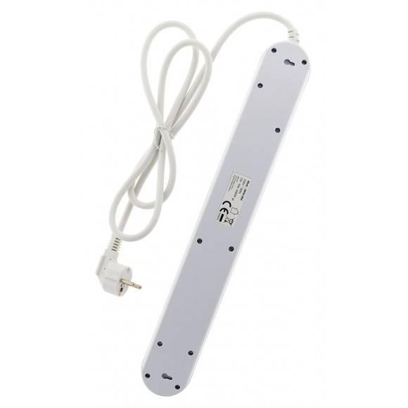 Bloc Multiprise Télécommandée Eco Avec 4 Prises Commandées + 2 Prises Alimentées En Continu - Finition Blanc & Noir