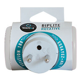 Biplite Rotative 2x16a Blanche - Watt And Co