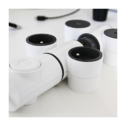 Chargeur 2xusb 2.1a Modulowatt + 1p 16a